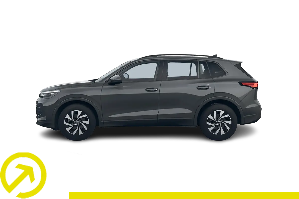 Bild zeigt einen VW Tiguan Life Grau